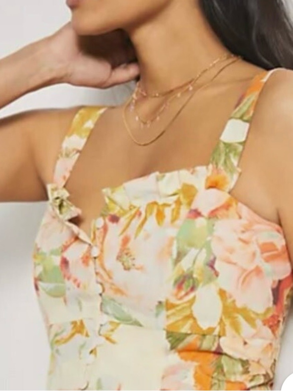 Anthropologie Maeve Floral Peplum Tank - Picture 5 of 8